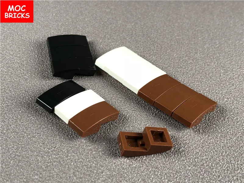 100 шт./лот MOC склон кирпича изогнутый 2x1 без шпилек подходит для 11477 DIY Развивающие
