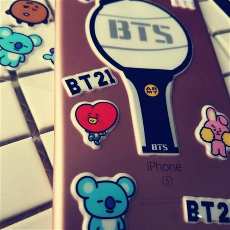 БЦ BT21 дважды семнадцать хотите один GOT7 стикер фигурку игрушки для детей подарок