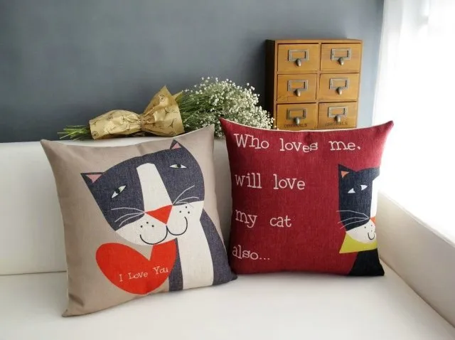 Американский пасторальный милый Кот Семья Mr Лежанка для котиков мультфильм