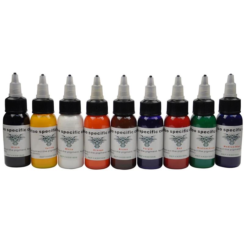 Наборы тату OPHIR для боди арта 2 ротационных машинки оборудование источник питания