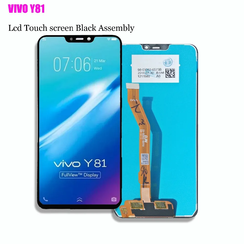 Черный/белый ЖК экран для Vivo Y81 1520x720 сенсорный дигитайзер сенсор с дисплеем
