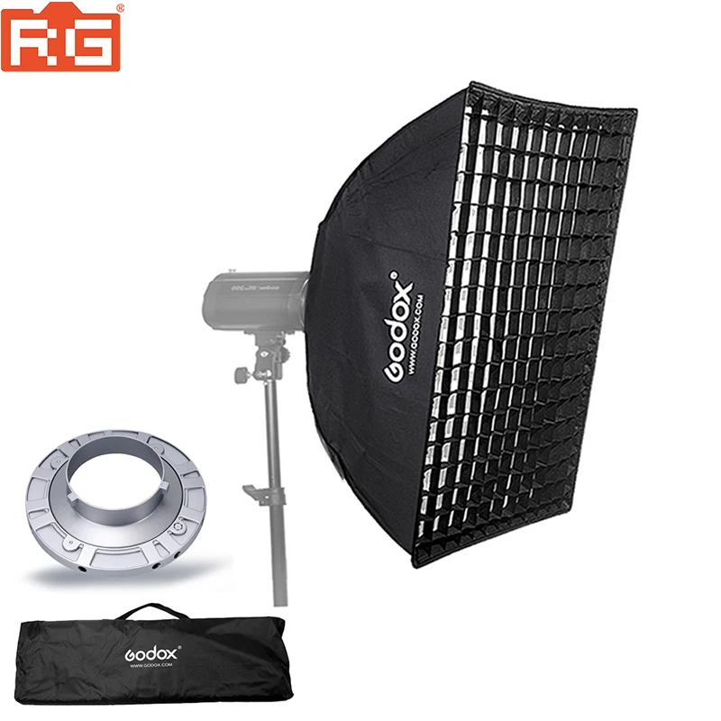 Godox FW60 * 60 60*60 см 23 6 &quotx 6&quot полоса улей сотовая сетка софтбокс с креплением