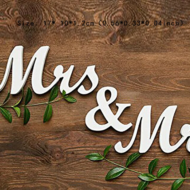 Деревянный домашний декор MR & MRS Белый Черный Алфавит украшения реквизит для