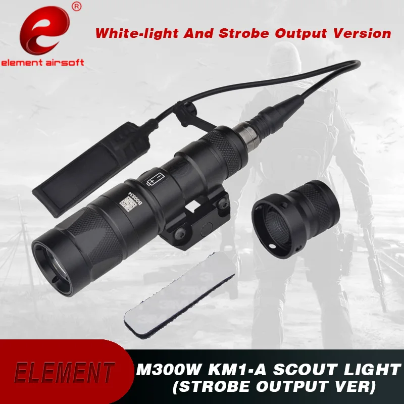 Element Airsoft Surefie M300 светодиодный тактический вспышки светильник для охоты M300W KM1-A Строб пистолет светильник оружие светильник EX385