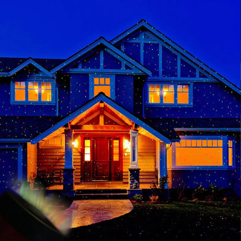 2021 лазерный душ Водонепроницаемый уличный Светильник проектор Рождественский