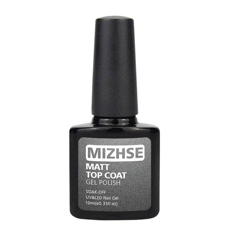 MIZHSE матовое верхнее покрытие УФ-гель для ногтей Matt Top Vernis не протирать УФ-гель лак основа лак Shilak Nail Art Длительное Действие 18 мл - Цвет: 10ML Matte Top