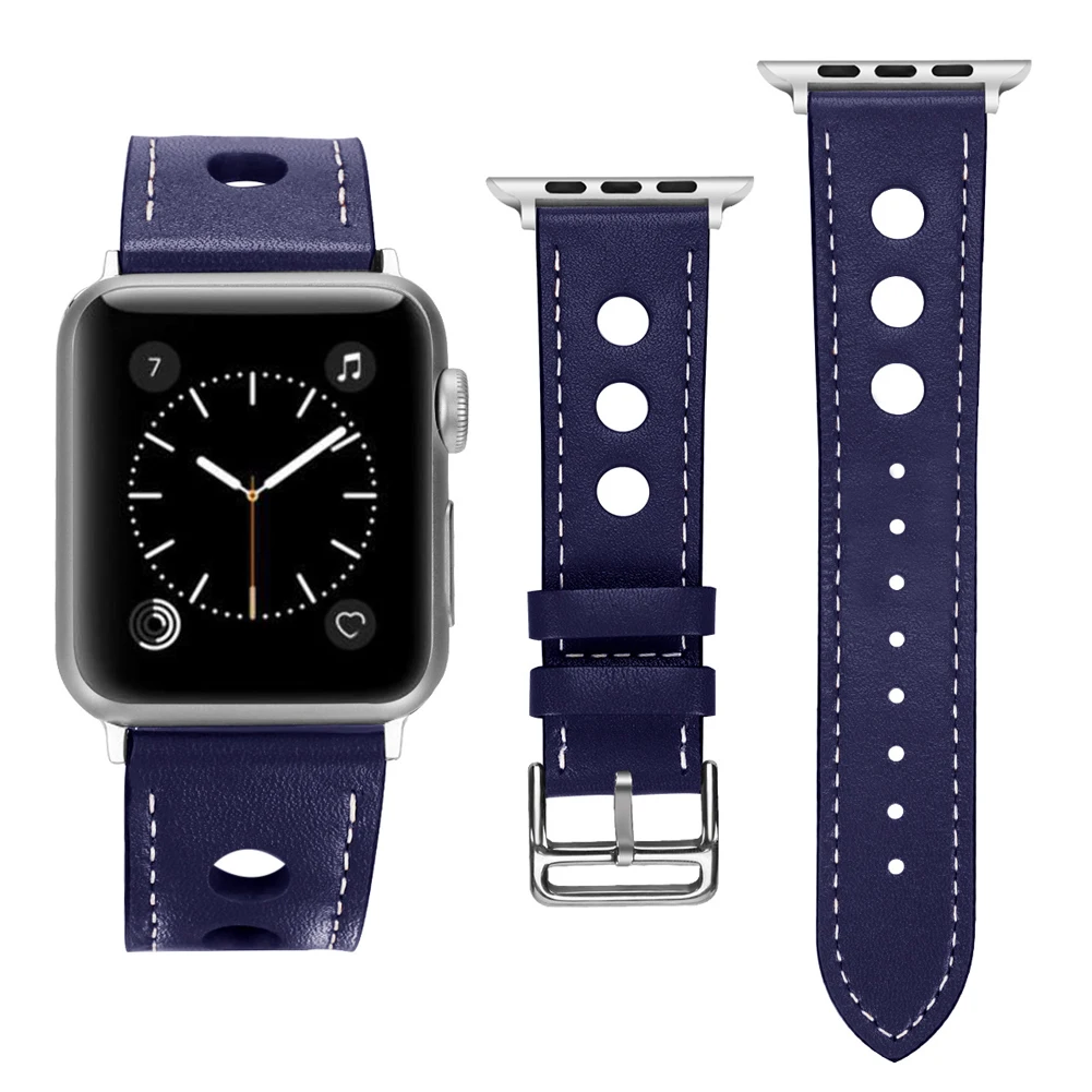 Наручные кожаные ремешки для Apple Watch 38 мм 42 модные iwatch высокое качество пряжкой