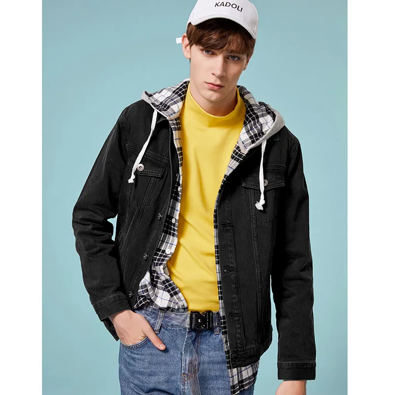 SEMIR джинсовая куртка для мужчин jaqueta masculino хлопковая одежда модные куртки Уличная Весенняя классическая мужская куртка - Цвет: demin gray