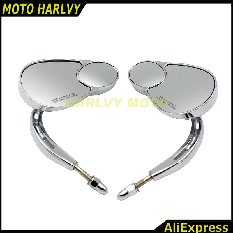 Хромированные мотоциклетные зеркала заднего вида для Harley Touring Road King Классические