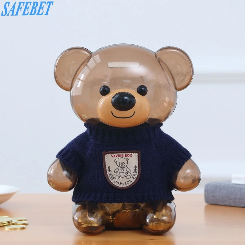 SAFEBET домашнее украшение мультяшная Детская копилка милый маленький пластиковый