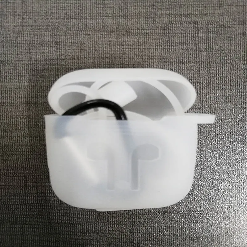 Transparent EKIND защитный чехол для Apple Airpods, силиконовый чехол для AirPods, чехол для зарядки, Бесплатный Шнур, гарнитура для Airpods, чехол - Цвет: Transparent