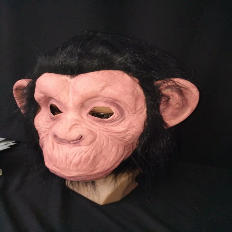 Смешные Кинг Конг Горилла большие уши обезьяна латексная маска полная голова