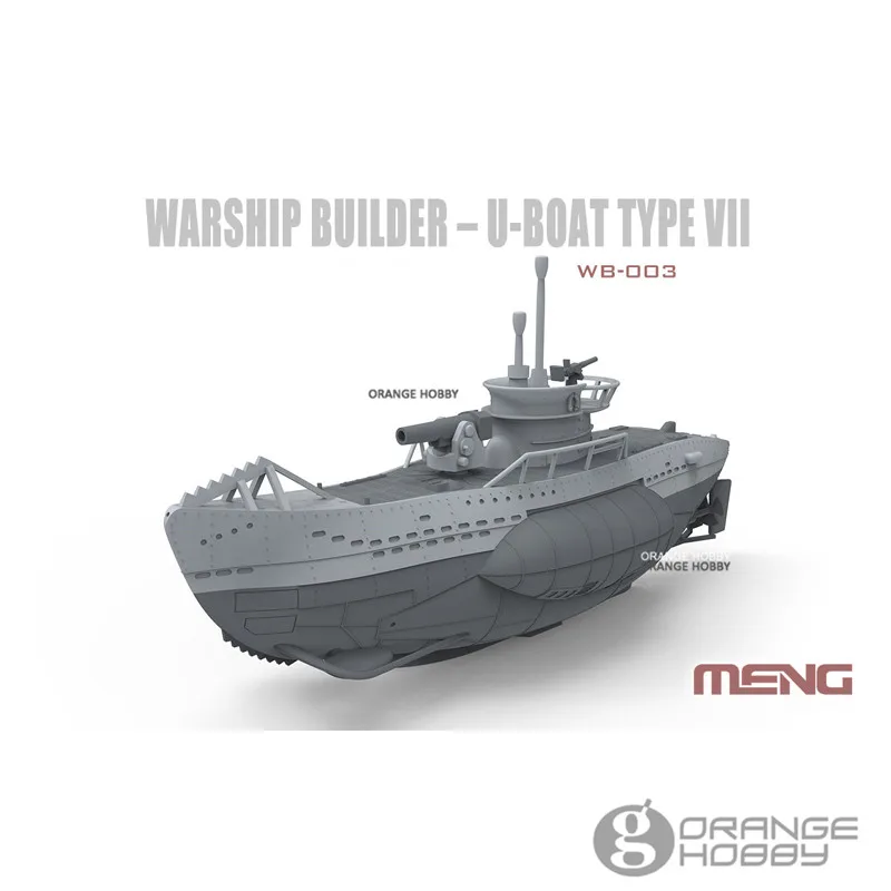 Meng WB003 Q версия U Boat VII Submarine Warship Buider Assembly Model Building Kits|Наборы для сборки моделей| |