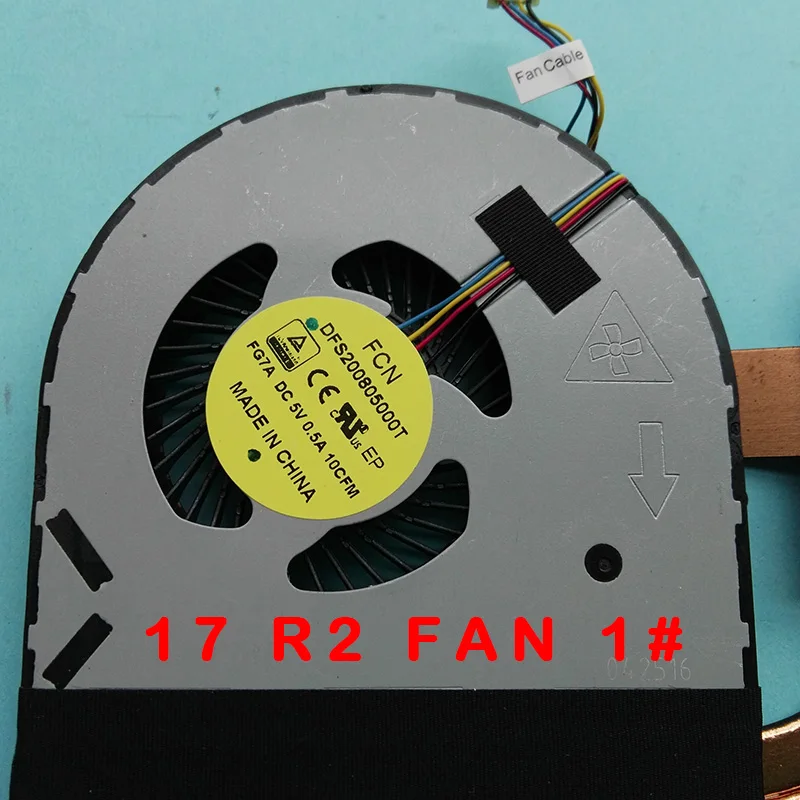 Вентилятор радиатора для DELL Alienware 15 17 R1 R2 R3 cpu GPU Вентилятор Кулер 09634N 9634N 0KXWM8 KXWM8