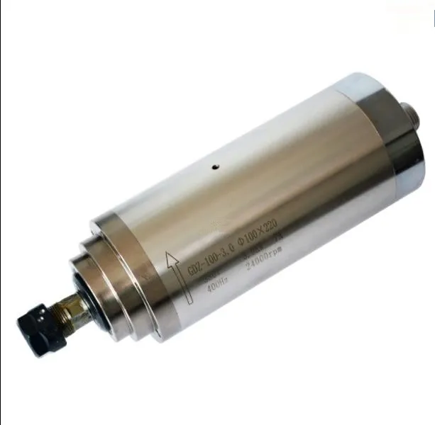 

4HP 3KW 18000RPM ER20 Woodworking AC Spindle motor 4 bearings 105mm 220VAC 10A 300HZ air cooling CNC Router