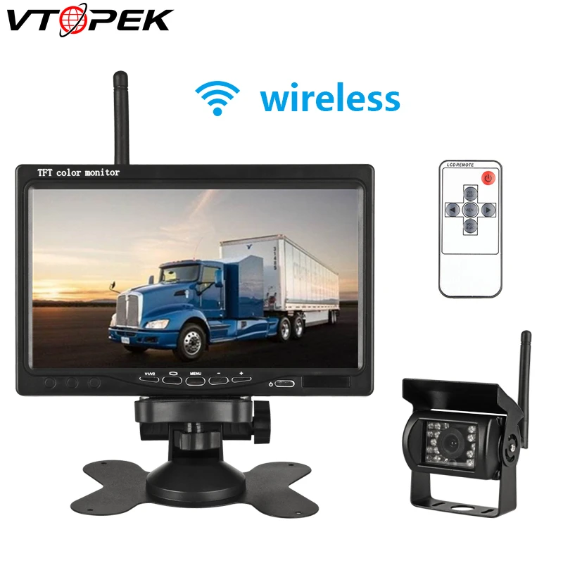 Vtopek 7 &quotавтомобильный монитор ночного видения камера заднего вида Автомобильный