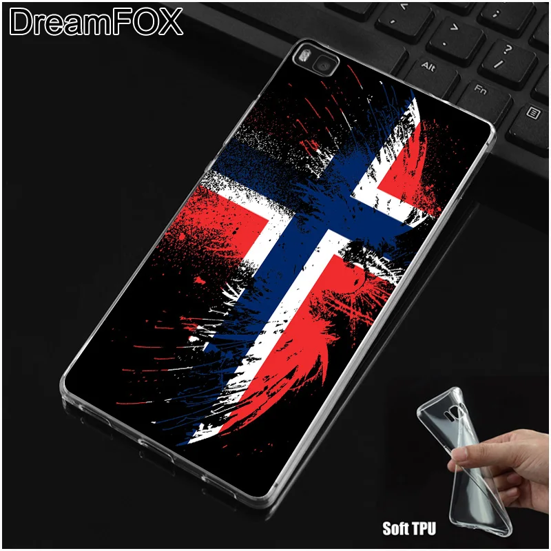 DREAMFOX M131 флаг Российской Федерации Мягкий ТПУ силиконовый чехол для Huawei P8 P9 P10 P20 P30