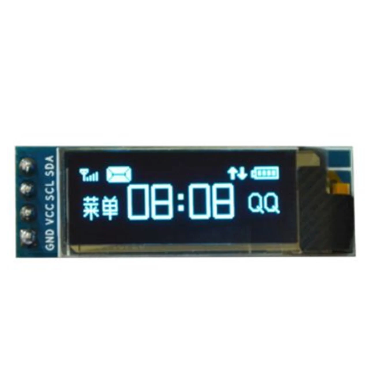 BIue 10 шт. 0,91 дюймов IIC дюймов 128x32 2C Белый/Синий ЖК-дисплей DIY модуль SSD1306 IC драйвер DC 3,3 В 5 В - Цвет: BIue