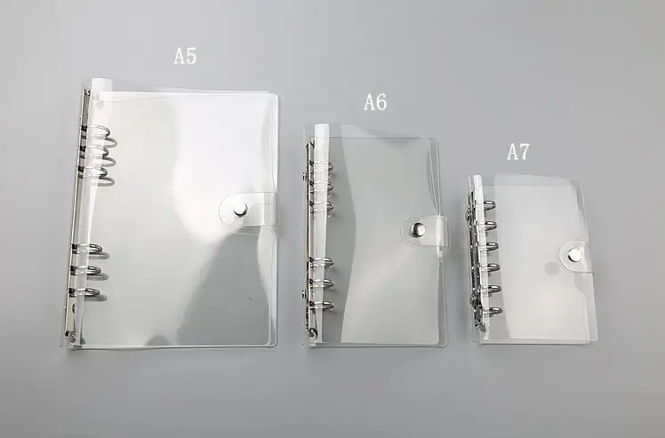 A7 A6 A5 ПВХ спираль Тетрадь, чехлы для iPhone 6 с овальным вырезом на Записная книжка с кольцевым механизмом