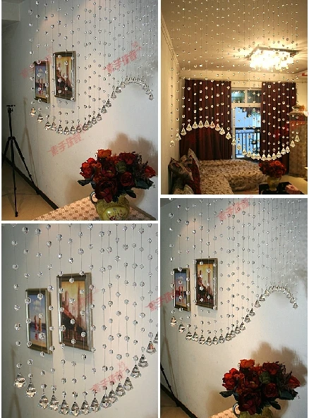 Шторы из хрустальных бусин SpringQuan 20 м/лот регулируемые шторы для крыльца