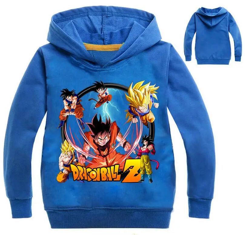 2109 Children Dragon Ball Hoodies Sweatshirts Boys Girls Clothes Vegeta Goku Long sleeve Coat Boy Hooded Outwear | Детская одежда и