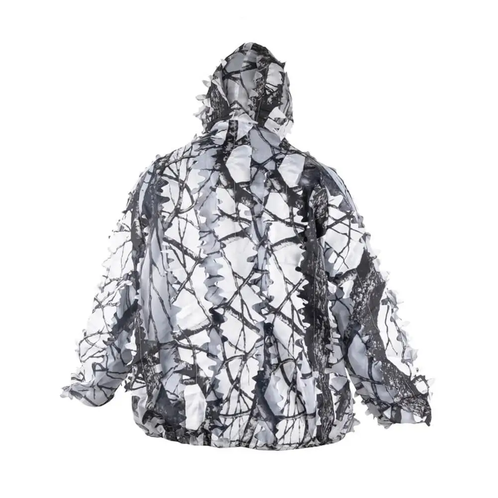 VILEAD 3d Snow ghillie Костюмы белый камуфляж охотничья одежда Снайпер Birdwatch тактическая Униформа камуфляж Открытый мужская куртка военная