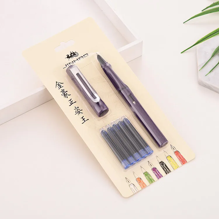 Jinhao 599a положительная осанка костюм каллиграфия ручка для письма kalem lamy Высококачественная чернильная ручка пилот Студенческая пластиковая чернильная ручка