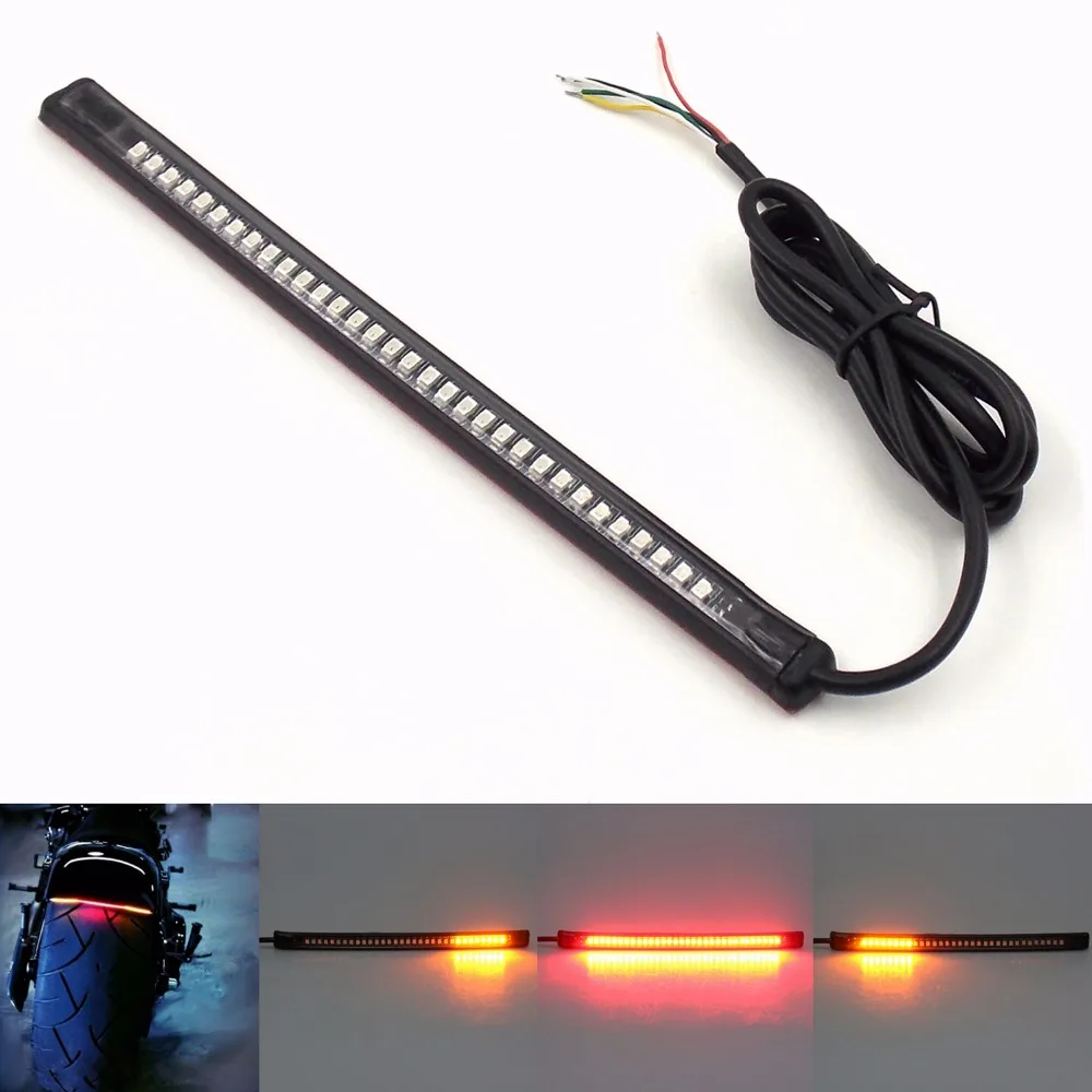 Многофункциональная Универсальная мотоциклетная стоп сигнал 12 В номерной знак