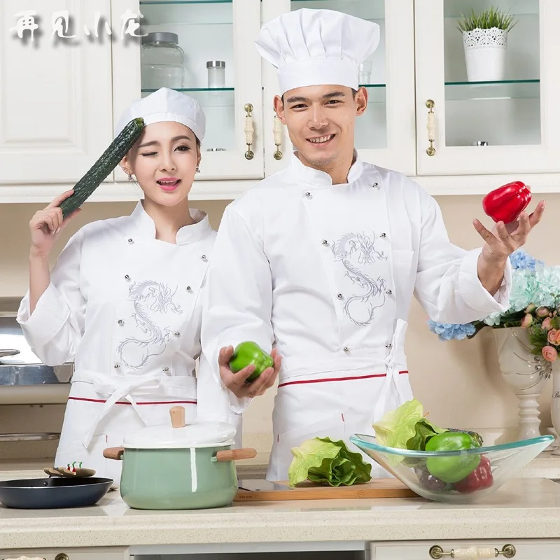 Plus Size B-5556 Long Sleeved Hotel Uniform Chef Wear for Dining Restaurant - High-Quality Kitchen Fixtures Work Clothes image 4