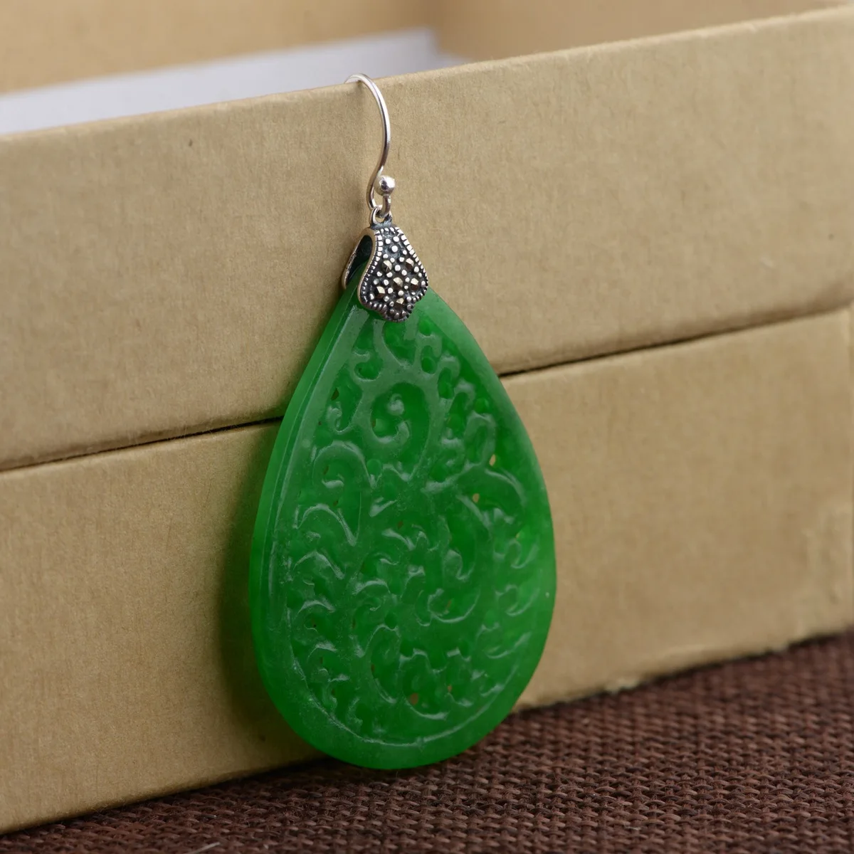 Серьги из серебра 925 пробы с изображением Королевского оленя оптом красивые