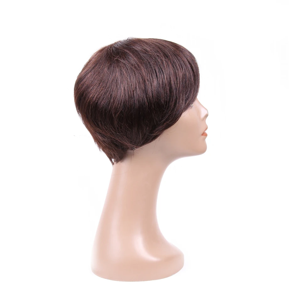 По короткому кружевному фронту человеческие волосы парики бразильские не Реми #4