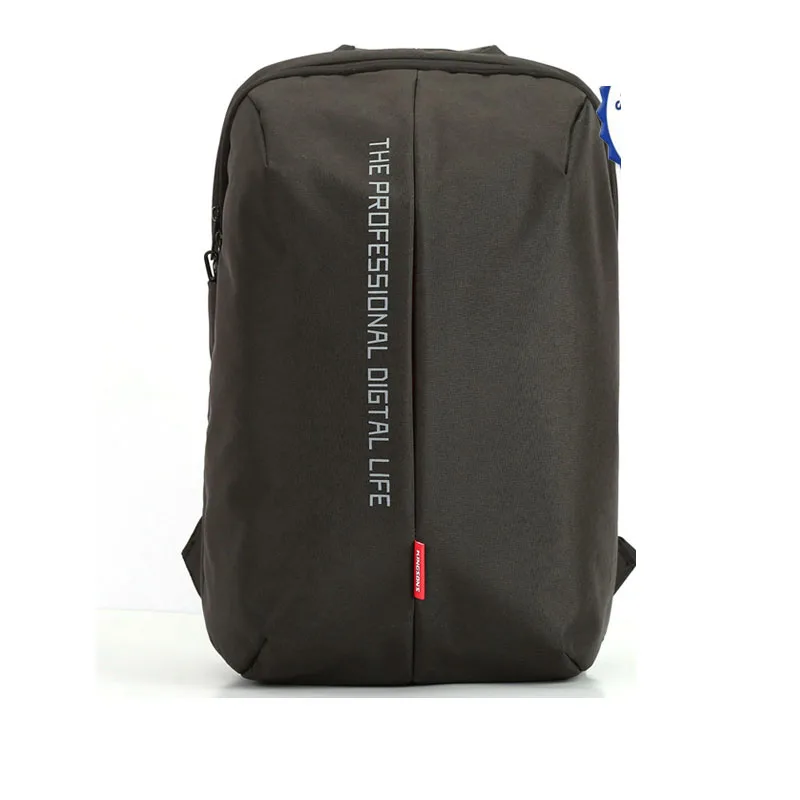 Kingsons водонепроницаемый мужской рюкзак, мужской спорт Mochila, дорожные школьные сумки для мальчиков-подростков, рюкзак для ноутбука 15,6 дюймов - Цвет: Черный