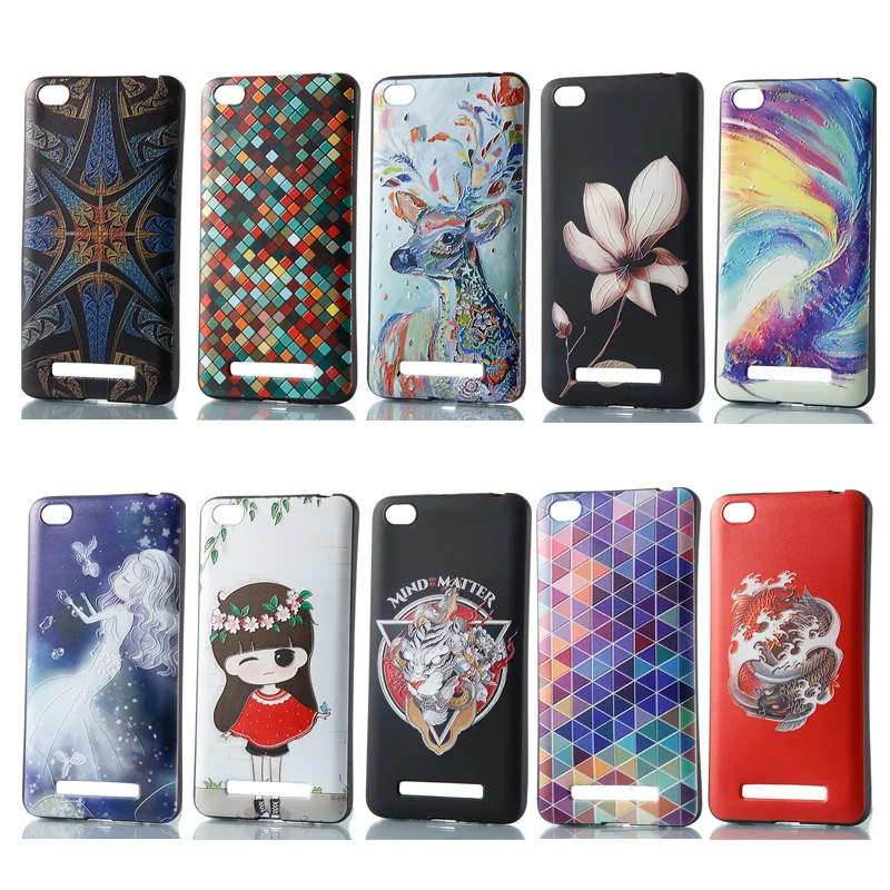 Soft Case For Xiaomi Redmi 4A Coque TPU mobile Phone Back Cover 4 5A 3S Note 3 4X Silicone Etui Funda | Мобильные телефоны и