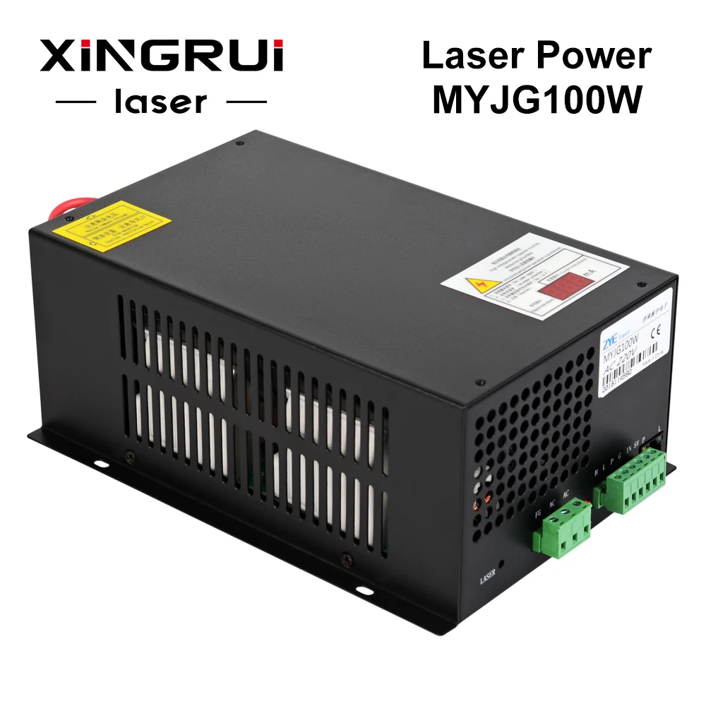 MYJG 100W модель 100 Вт СО2 лазерный источник питания с mA дисплеем для 80 лазерная трубка