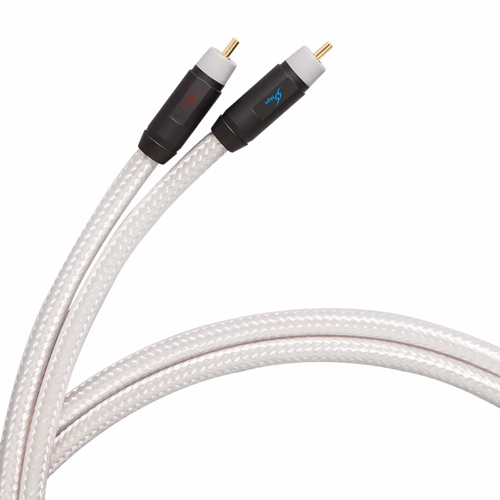 MPS M 8G RCA разъем аудиокабеля HiFi 99.9997% OFC + посеребренный 24K позолоченный для DVD CD DAC