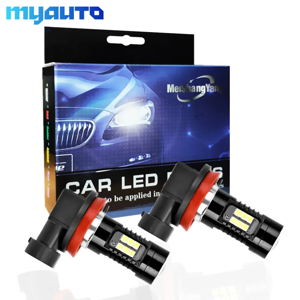2 шт. Автомобильные светодиодные лампы H8 H11 HB4 HB3 9006 9005 6000 лм|Передние LED-фары для