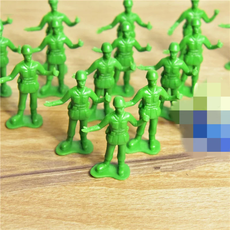 60 шт./лот 5 см фильм История игрушек 4 зеленый солдат фигурка игрушки subminiature коллекция игрушек