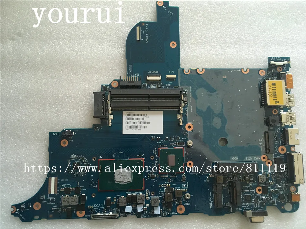 Yourui 844346 001 501 601 для HP Probook 650 G2 640 ноутбук материнская плата i3 6100u Процессор Тесты