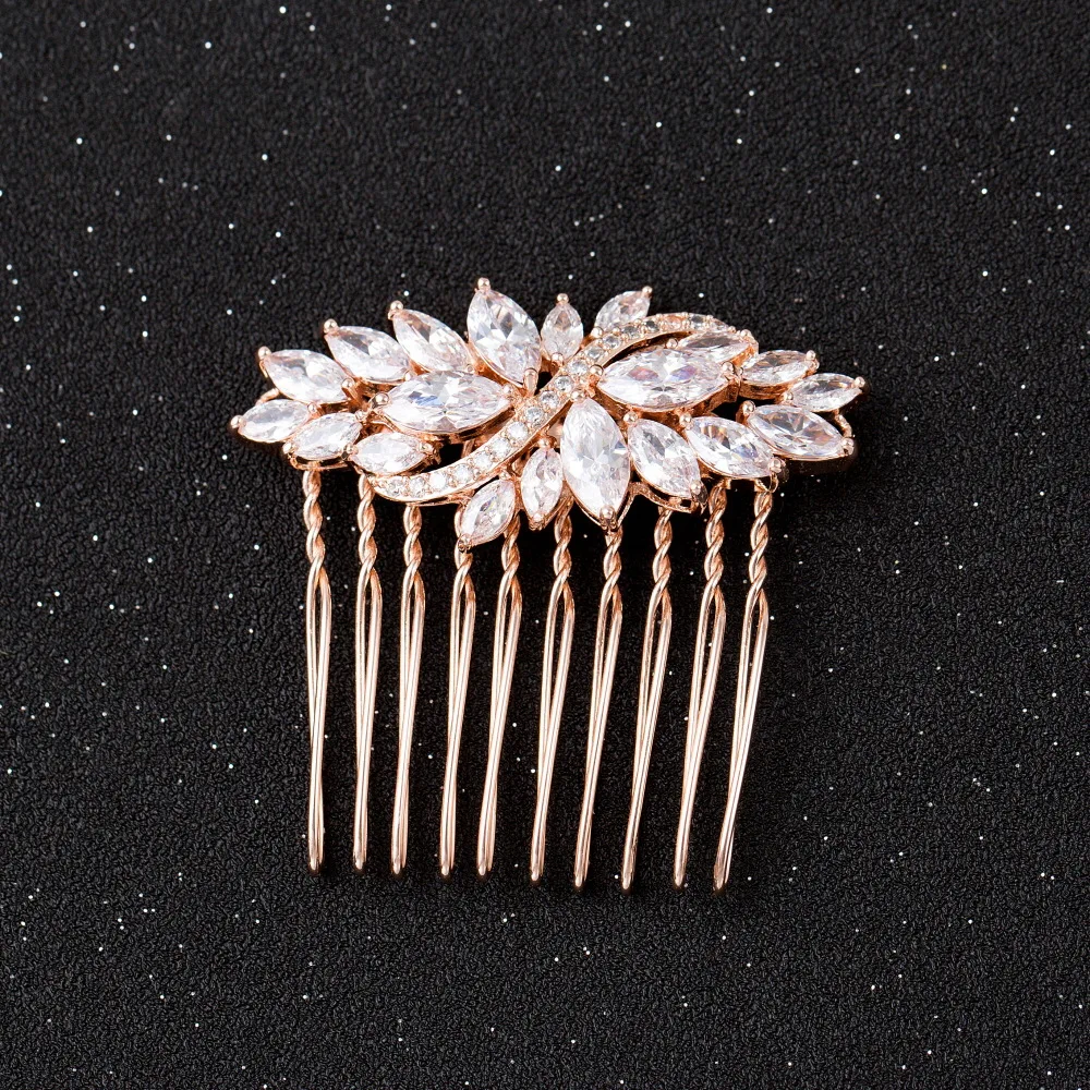 Женская свадебная тиара гребень с фианитом аксессуар для волос|tiara headpiece|wedding hair