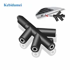 KEBIDU 3,5 мм разъем 1 штекер на 4 гнезда наушники-вкладыши разветвитель гарнитуры кабель наушники адаптер для планшета телефона MP3 MP4