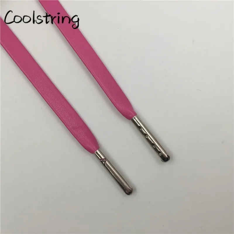 Coolstring Роскошные 0,7 плоские шнурки из натуральной кожи Премиум козьей кожи чистые Водонепроницаемые Шнурки для отдыха шнурки для кроссовок