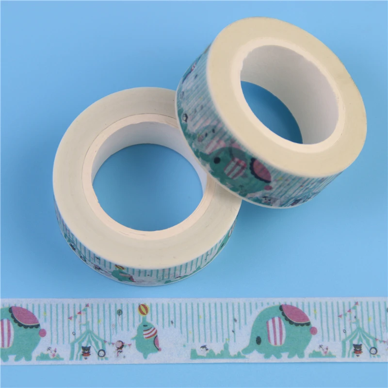 1 шт. Новый Diy милый мультяшный слон васи клейкая лента бумага для скрапбукинга