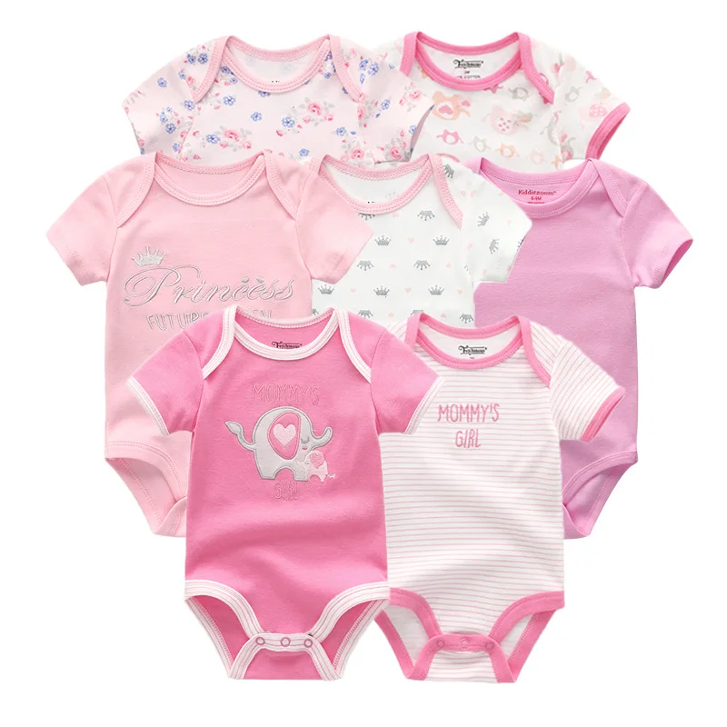 7 шт./лот Одежда для новорожденных мальчиков и девочек детские комбинезоны с