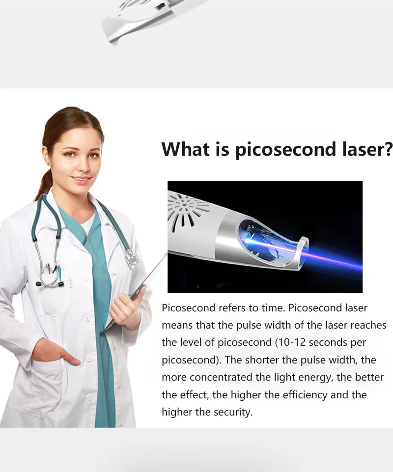 Лазерная ручка для удаления пятен Neatcell Picosecond, синяя ручная лазерная ручка Picosecond, портативная лазерная машинка для удаления веснушек