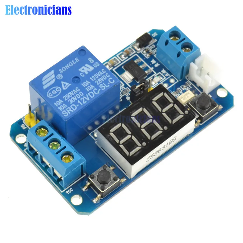 Релейный модуль с цифровым светодиодным дисплеем 12 В 0 999 минут|relay module|module 12vmodule