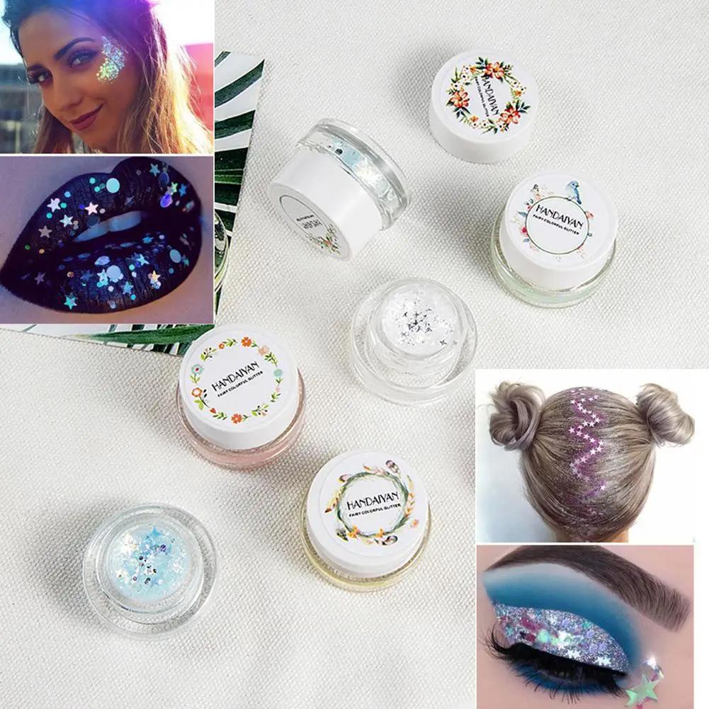 Блестящий гель Русалка для лица косметика блестящий хайлайтер мерцающее сердце