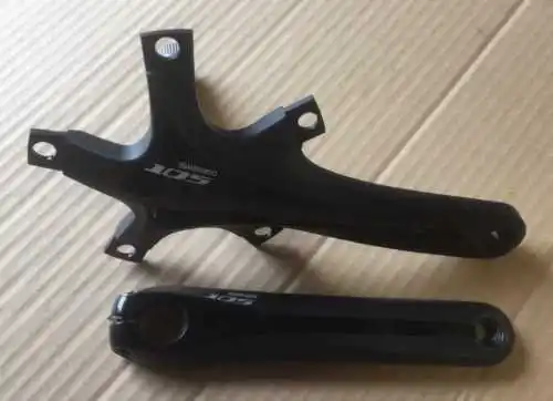 Shimano 5700 105 двойной 10-Скорость Bicycke 130 BCD велосипед диаметра окружности болтов/рукоятками только-черный 170 мм