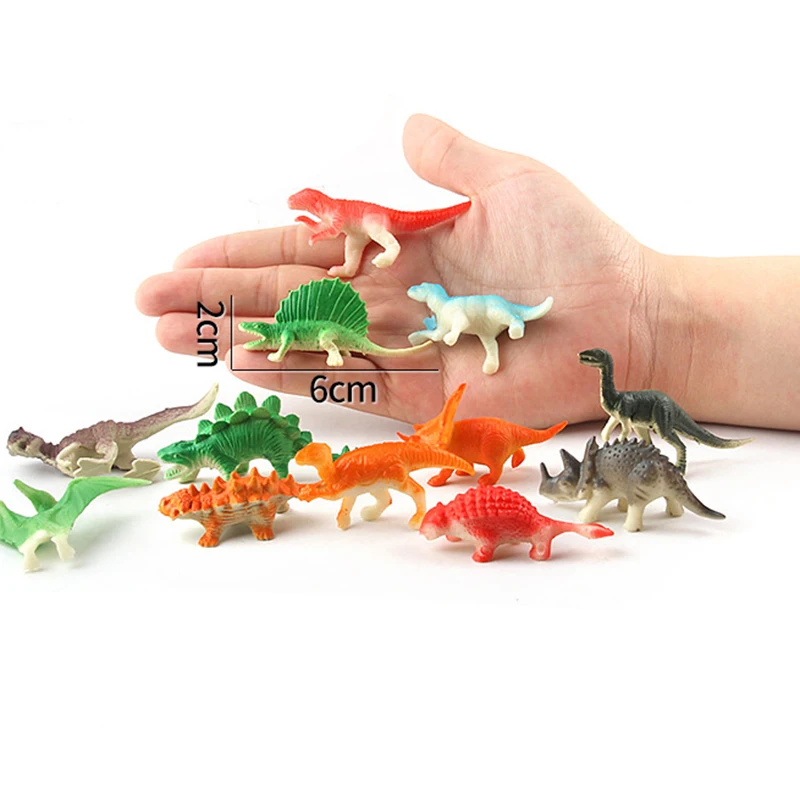 

20pcs DIY Dinosaurs Figures Set Simulation Animal World Model Soft Plastic Dinosaurs Decoration Gifts Toys For Children Kids Boy
