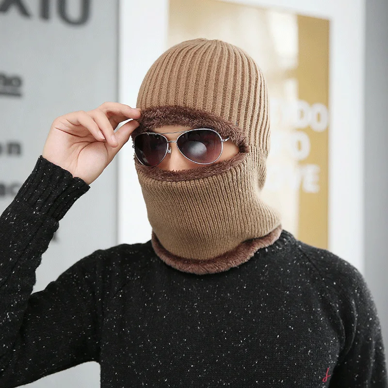 Одноцветные Универсальные женские и мужские зимние шапки skullies модные теплые