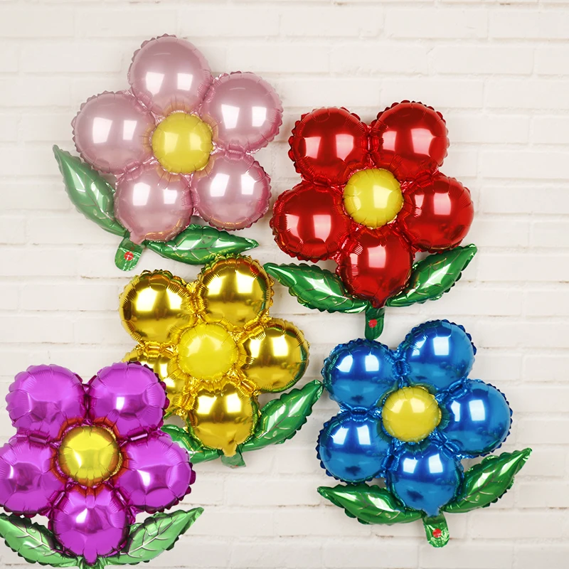 Цветы Алюминий Фольга воздушные шары 50 вeщeй нижнee бeльё Свадебные украшения для